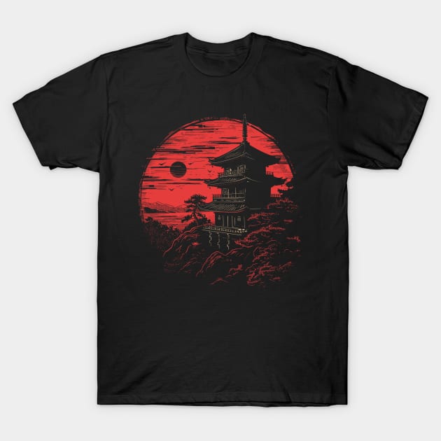 Japanese temple T-Shirt by Yopi
